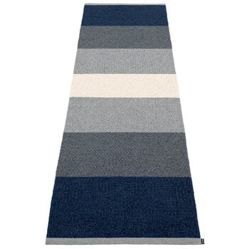 Pappelina Tapis Kim, 70 x 240 cm, bleu foncé