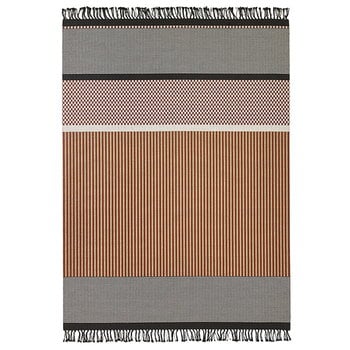Paper yarn rugs, San Francisco carpet, reddish brown - stone, Brown