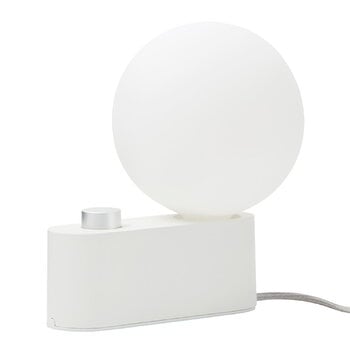 Holiday gifts, Alumina table and wall lamp, chalk, White