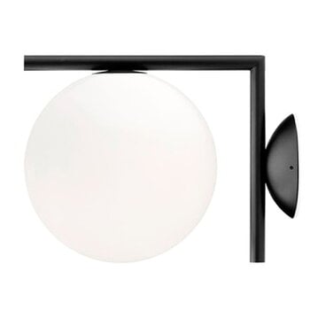 Flos IC C/W1 wall/ceiling lamp, black