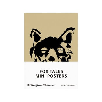 Teemu Järvi Illustrations Lot de mini-posters Fox Tales, 4 pièces