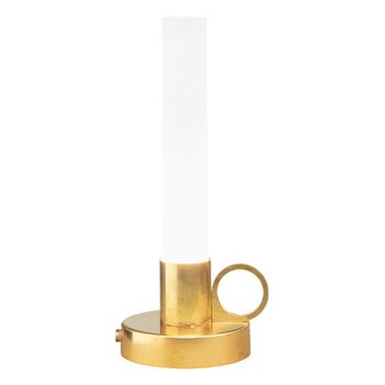 Lighting, Visir Ambience portable table lamp, brass, Gold