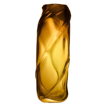 ferm LIVING Water Swirl vase, tall, amber