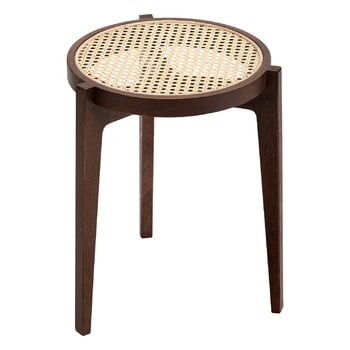 NORR11 Le Roi side table, dark smoked ash - rattan