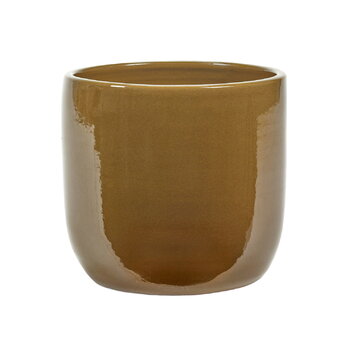 Serax Vaso Glazed Shades, giallo senape