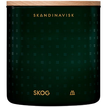 Skandinavisk Scented candle with lid, SKOG, 2-wick