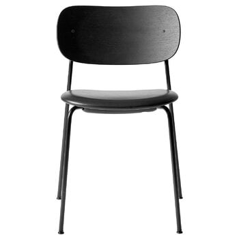 Audo Copenhagen Co Chair, schwarze Eiche/schwarzes Leder