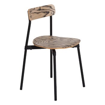 Sedie da pranzo, Sedia Fromme Wood, Alpi, Nero