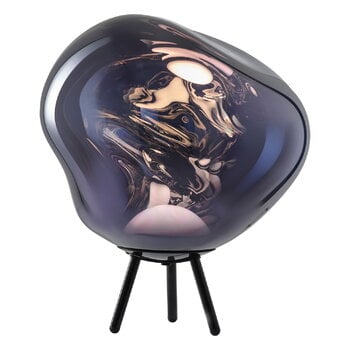 Lampade da terra, Lampada portatile Melt, grande, fumo - nero, Grigio