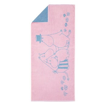 Serviettes de bain, Serviette de bain Moomin, 70 x 140 cm, Family Time, Violet