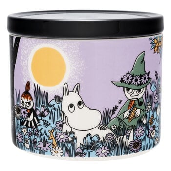 Kitchen containers, Moomin cookie jar, 0,7 L, Friends forever, Black