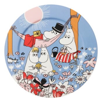 Serveware, Moomin serving plate, 30 cm, Family time, Multicolour