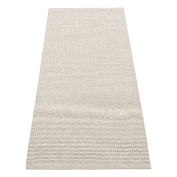 Plastic rugs, Emm rug, 70 x 180 cm, fossil grey - stone metallic, Gray