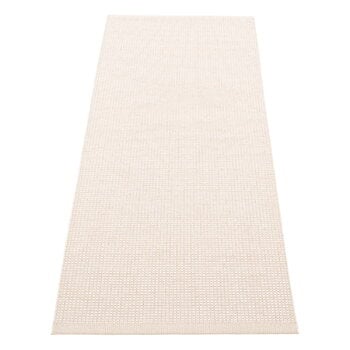 Plastic rugs, Emm rug, 70 x 180 cm,  vanilla - white metallic, White