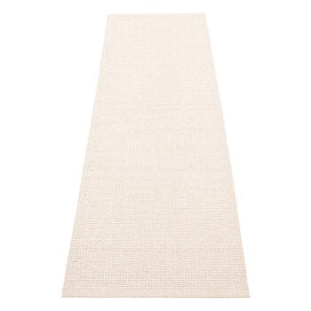 Plastic rugs, Emm rug, 70 x 240 cm,  vanilla - white metallic, White