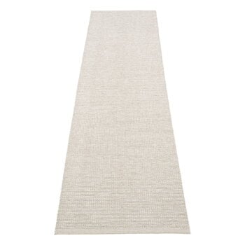 Plastic rugs, Emm rug, 70 x 300 cm, fossil grey - stone metallic, Gray