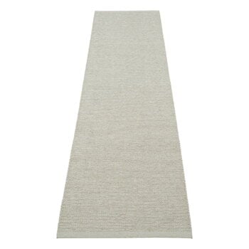 Plastic rugs, Emm rug, 70 x 300 cm, sage - linen metallic, Green