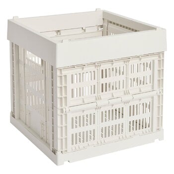 HAY Colour Crate, M Square, recycled plastic, off-white | Finnish