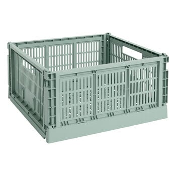 HAY Colour Crate, XL, recycled plastic, sage green | Finnish