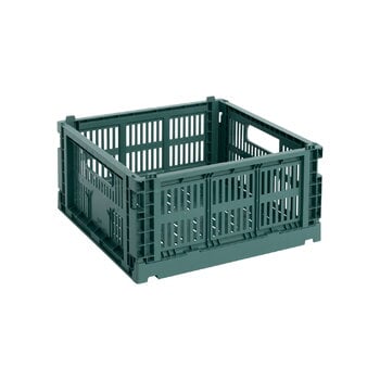 HAY Colour Crate, L Square, recycled plastic, bordeaux | Finnish
