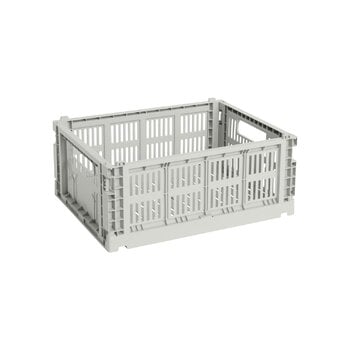 HAY Colour Crate, M, recycled plastic, grey, product image