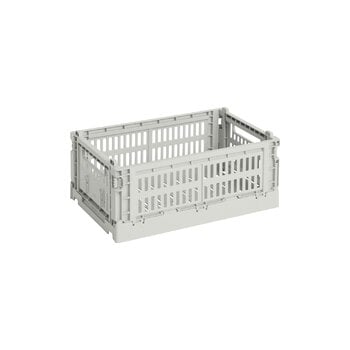 HAY Colour Crate kori, S, kierrätysmuovi, grey, tuotekuva