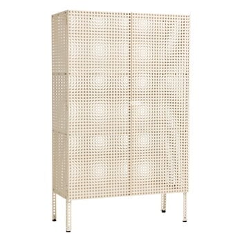 HAY Perforated floor cabinet, medium, eggshell | Finnish Design Shop