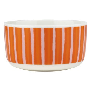 Marimekko Oiva - Piccolo bowl, 5 dl, white - orange | Finnish