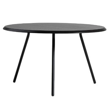 Woud Tavolino Soround, 75 cm, alt. 44,5 cm, frassino verniciato nero