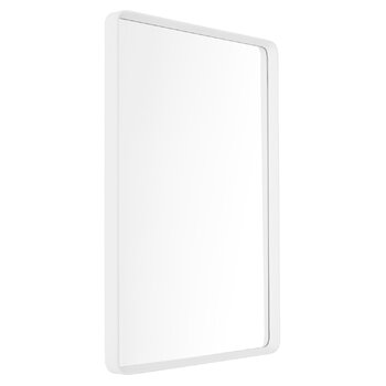 Audo Copenhagen Norm wall mirror, rectangular, 50 x 70 cm, white