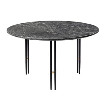 GUBI Tavolino IOI, 70 cm, nero - marmo grigio