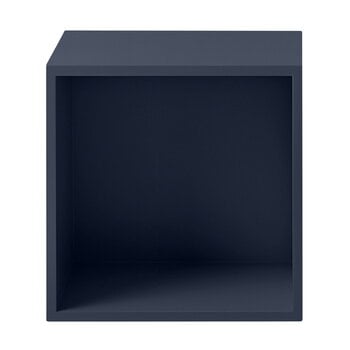 Muuto Stacked 2.0 shelf module w/ background, medium, midnight blue
