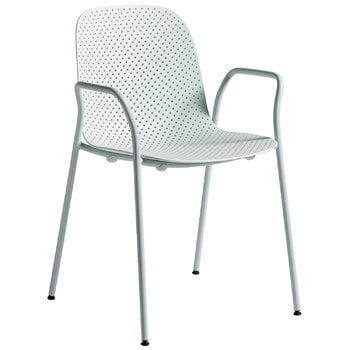 HAY 13Eighty käsinojallinen tuoli, puhdas harmaa - pehmeä sininen