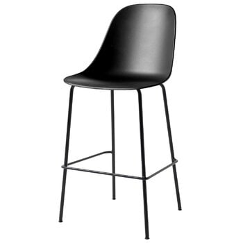 Audo Copenhagen Harbour bar side chair 75 cm, black - black steel