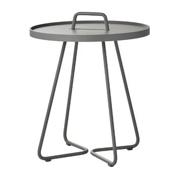 Cane-line Table On-the-move, petit modèle, gris clair