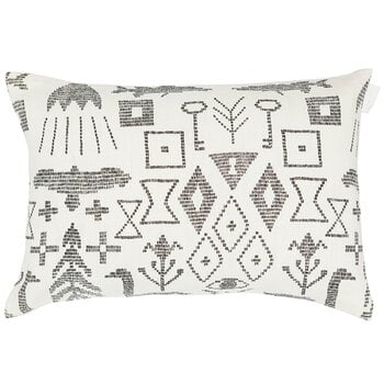 Saana ja Olli Maailman synty cushion cover, 40 x 60 cm, white - black