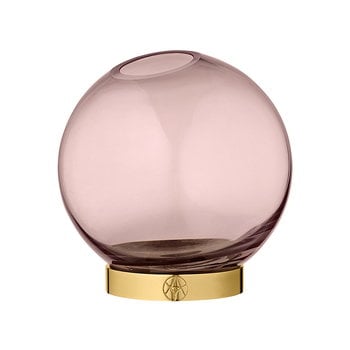 AYTM Globe maljakko, pieni, roosa - kulta