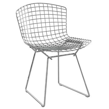 Ruokapöydän tuolit, Bertoia tuoli, kromi, Hopea