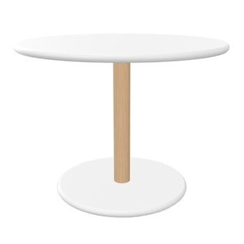 Viccarbe Common lågt bord, 60 cm, matt bok - vitt