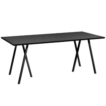 Tavoli da pranzo, Tavolo Loop Stand 180 cm, nero, Nero