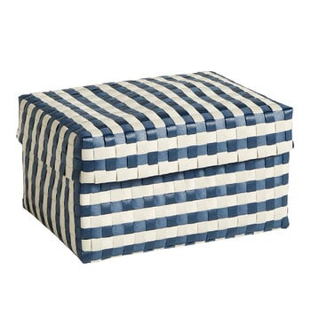 HAY Maxim Stripe box, M, blue - sand