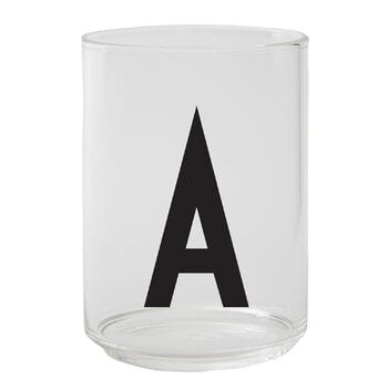 Design Letters Arne Jacobsen drinking glass, A-Z
