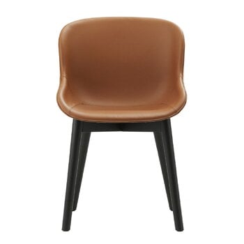 Normann Copenhagen Hyg chair, black oak - brandy leather Ultra