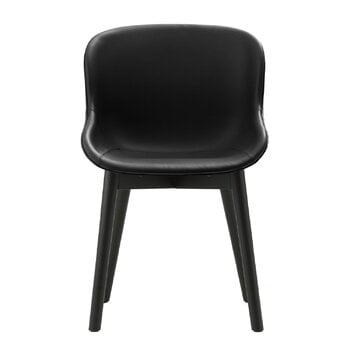 Normann Copenhagen Hyg stol, svart ek - svart läder Ultra