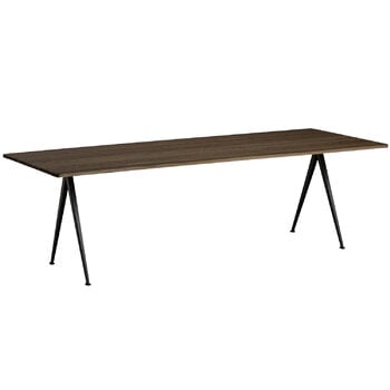 Dining tables, Pyramid table 02, 250 x 85 cm, black - smoked oak, Black