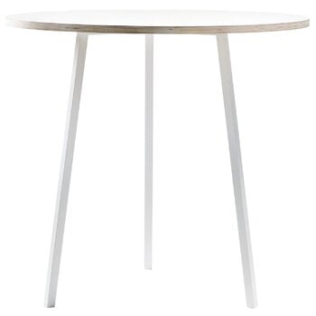 HAY Loop Stand pyöreä pöytä 90 cm, korkea, valkoinen