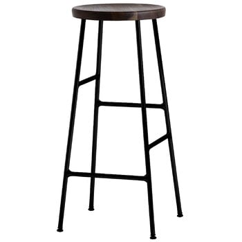HAY Cornet bar stool, high, black - smoked oak