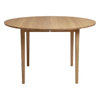 Dining tables, No 3 table, 120 cm, extendable, white oiled oak, Natural