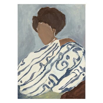 Paper Collective Blue Curls juliste, tuotekuva