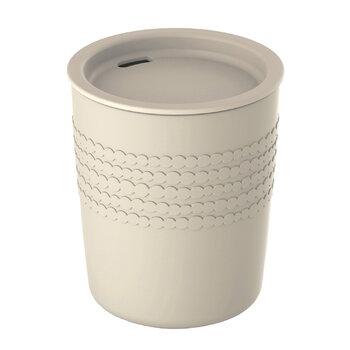 Marimekko Oiva - Siirtolapuutarha takeaway mug, natural white